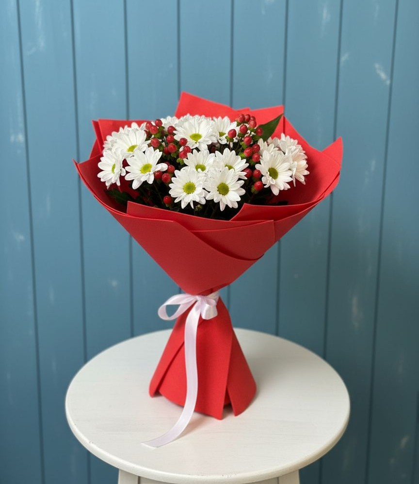 Букет цветов из: Хризантемы в Новом Карачае