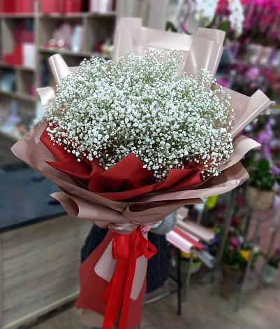 Букет цветов из: Гипсофила в Новом Карачае