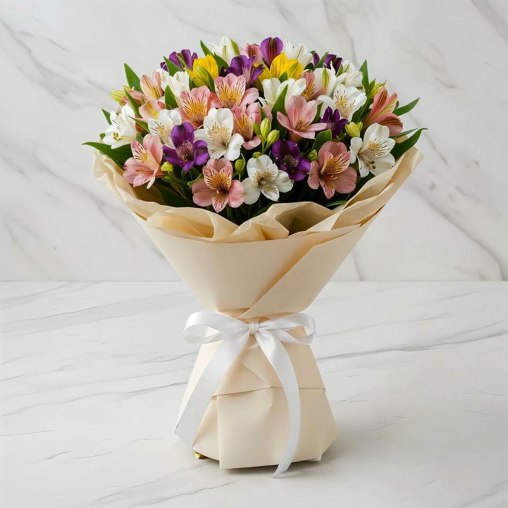 Букет цветов из: Альстромерии в Новом Карачае