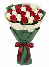 Букет Микс из красных и белых роз #REPLACE_PRED# Новом Карачае