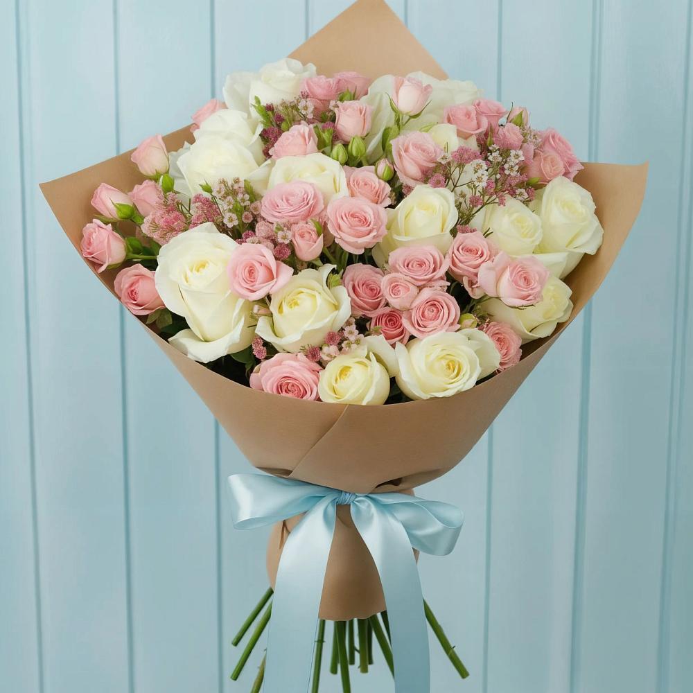 Букет цветов из: Розы в Новом Карачае