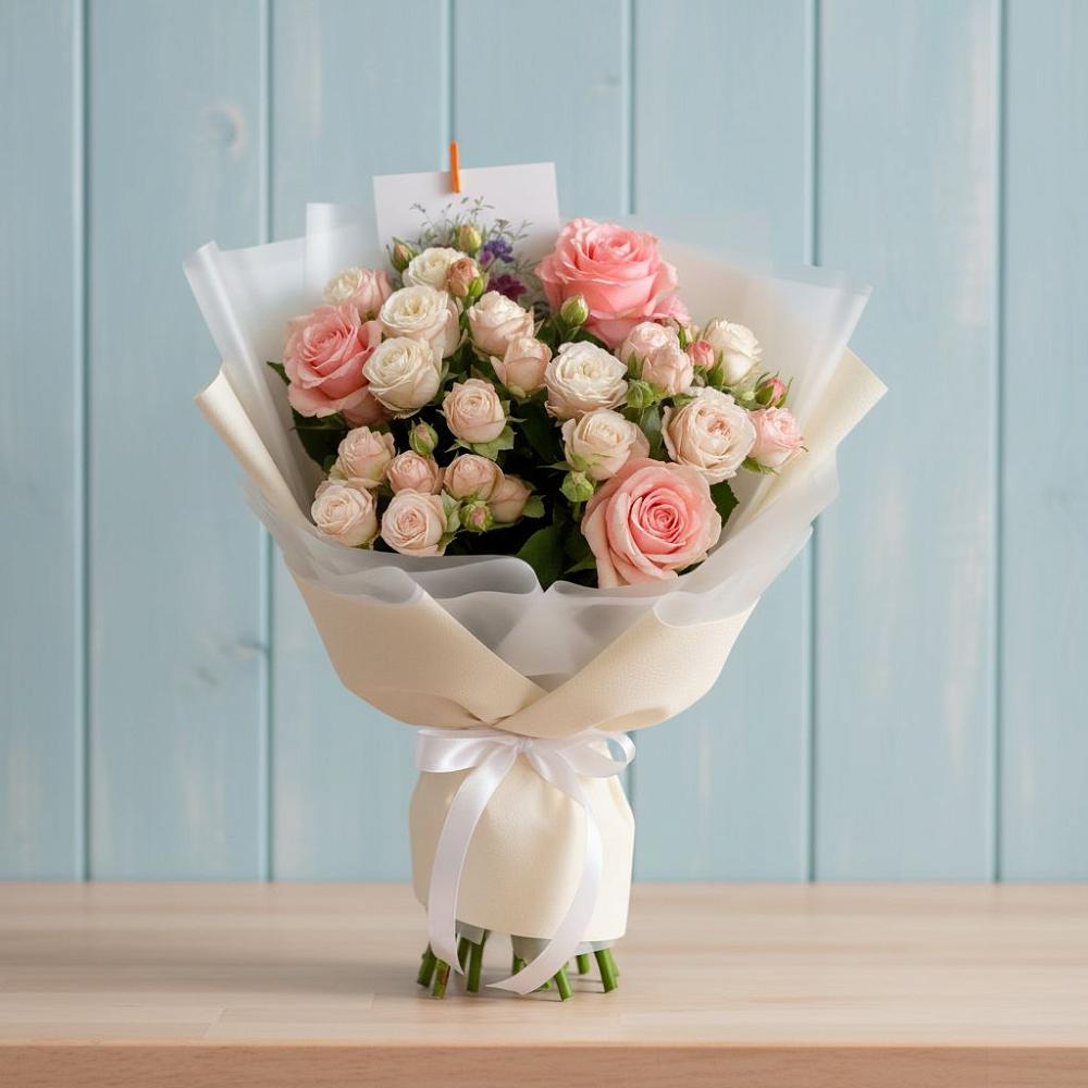 Букет цветов из: Розы в Новом Карачае