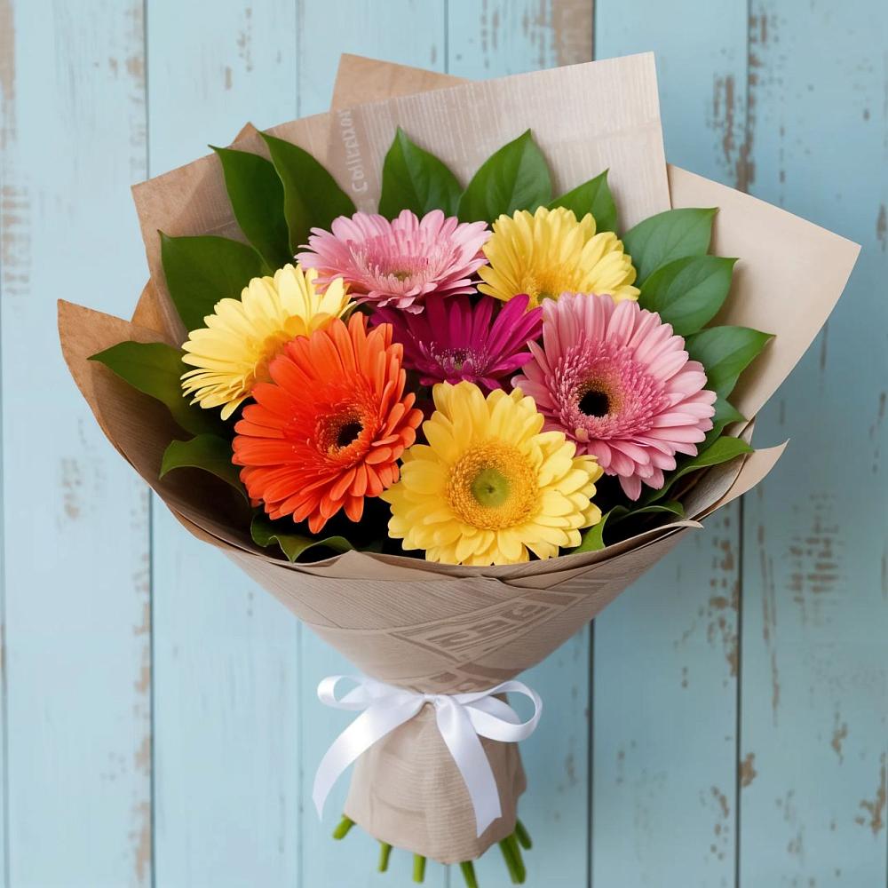 Букет цветов из: Герберы в Новом Карачае