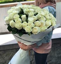 Букет 35 Белых роз в Новом Карачае
