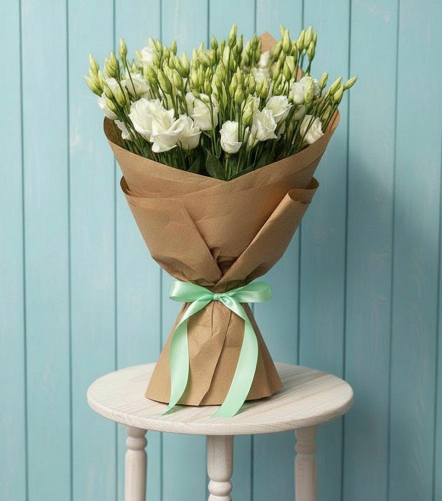 Букет цветов из: Лизиантусы в Новом Карачае