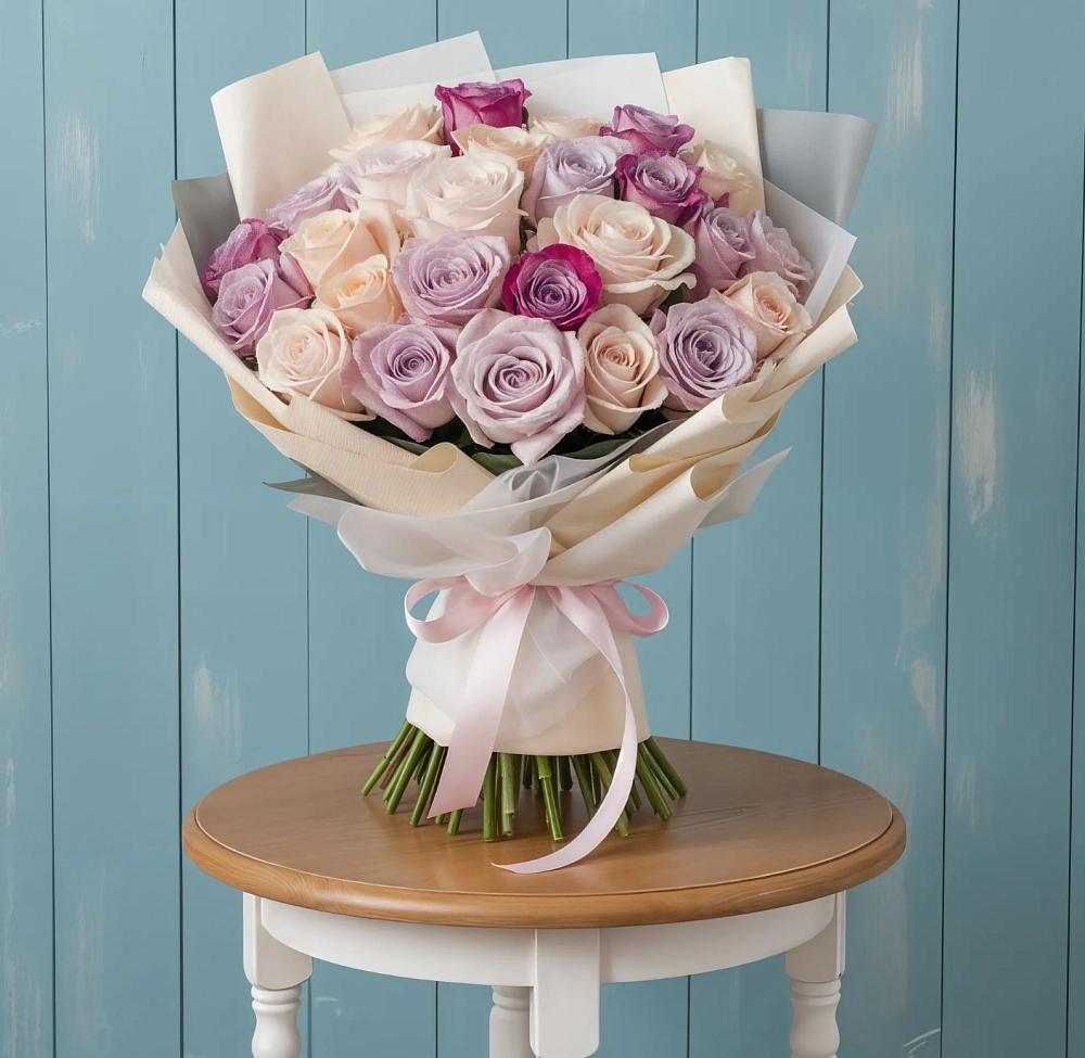 Букет цветов из: Розы в Новом Карачае