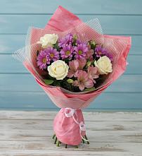 Букет цветов из:  Герберы #REPLACE_PRED# Новом Карачае