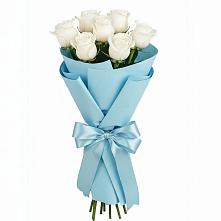 Букет 7 белых роз Проуд #REPLACE_PRED# Новом Карачае