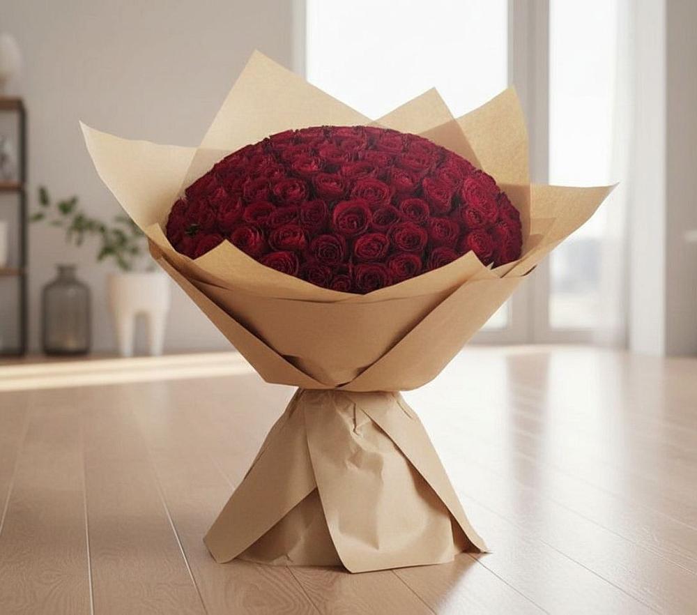 Букет 101 Красная роза в Новом Карачае