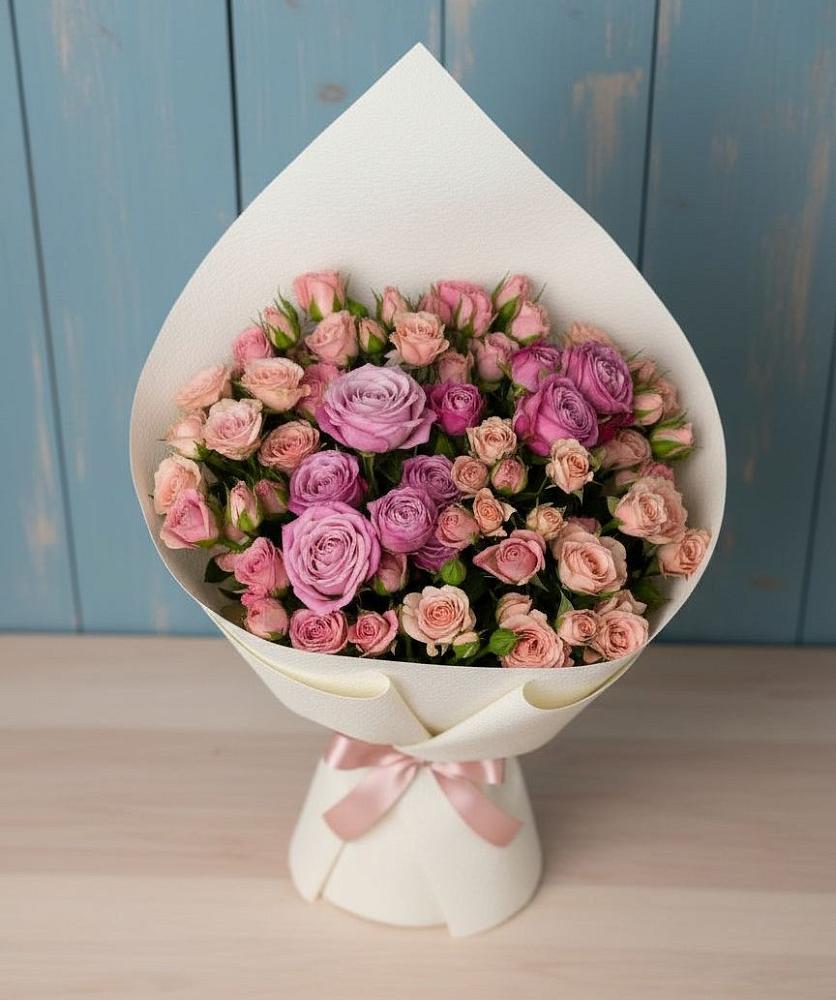 Букет цветов из: Розы в Новом Карачае