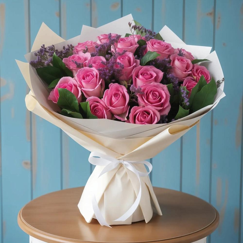 Букет цветов из: Розы в Новом Карачае