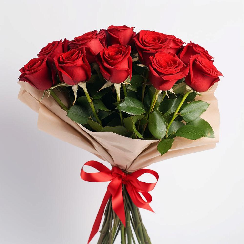 Букет 11 Красных роз Эдлесс Лав в Новом Карачае