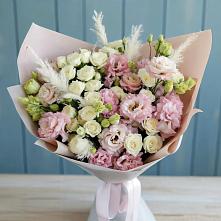 Букет цветов из:  Альстромерии и Розы в Новом Карачае